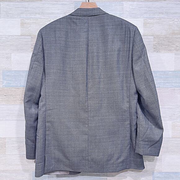 Samuelsohn Tweed Blazer Sport Coat Gray 2 Button Wool Super 110s Mens 40R - Picture 5 of 8
